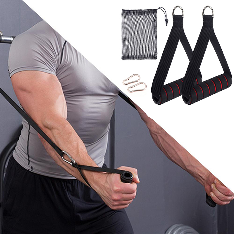 Yoga Fitness Resistance Band - 【F】Прочная ручка для кабельного тренажера с
