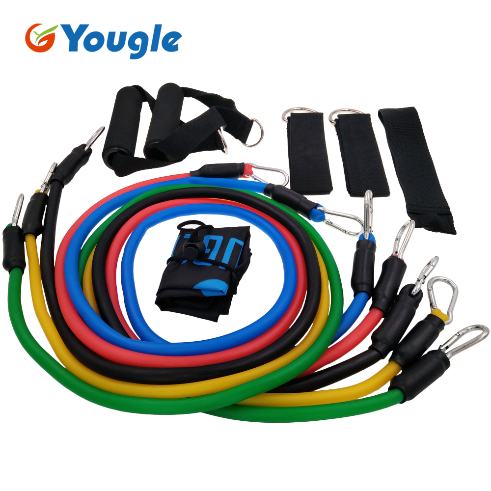Yoga Fitness Resistance Band - Эспандер латексный для фитнеса, 11 шт./компл.